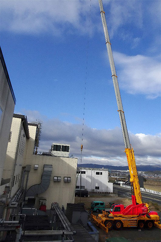 工場機器の大規模入れ替え工事
