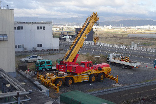 工場機器の大規模入れ替え工事