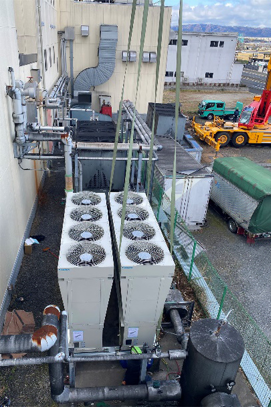 工場機器の大規模入れ替え工事